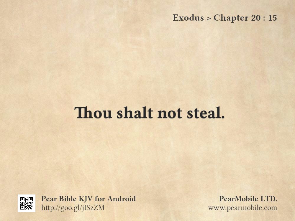 Exodus, Chapter 20:15